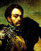 Theodore   Gericault, portrait de carabinier